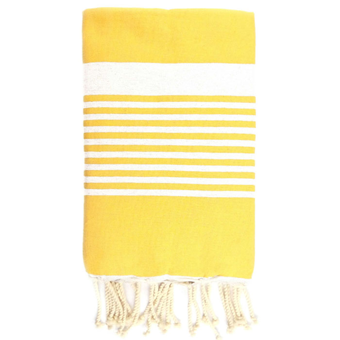 Hamam-pyyhe Stripe keltainen